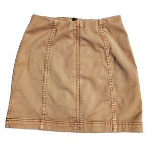 Free People Tan Mini Skirt